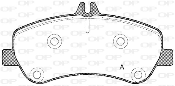 OPEN PARTS Bremžu uzliku kompl., Disku bremzes BPA1377.00